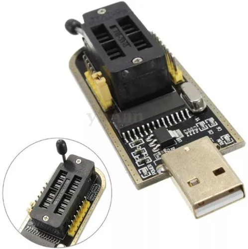 Gravador Usb Flash Eprom Spi Bios Series 24xx 25xx Arduino Automação COD-AM250