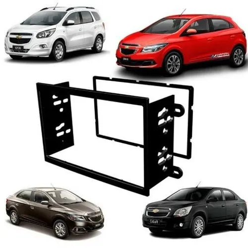 Painel Moldura Chevrolet Cobalt / Spin / Onix / Prisma 2din