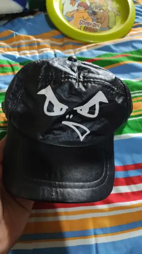 Boné antigo bad boy couro anos 90 raro