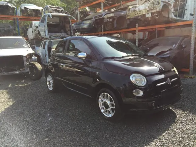 Sucata Fiat 500 dualogic 1.4 16v bancos de couro