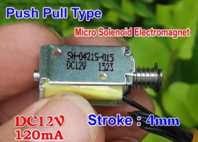 COD-CP164 Solenoide 12v Mecânico Eletroimã Push Pull Dc Arduino Automação Robotica