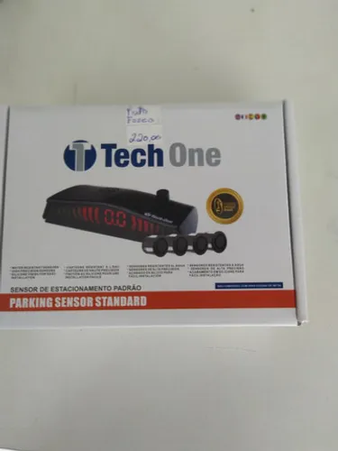 Sensor de  estacionamento ,preto fosco, Tech One. Novo instalado.