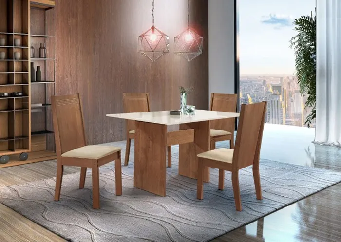 Sala mesa copa jantar 4 cadeiras