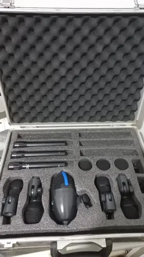 Kit Microfones P/ Bateria Soundking E08b 