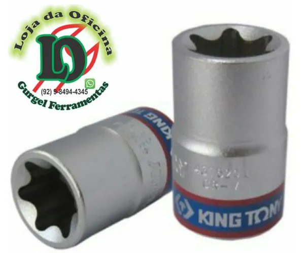 Soquete Tipo Torx E12 1/2 King Tony