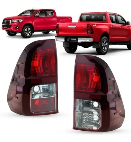 Lanterna Traseira Fundo Escuro Hilux 2016 2017 2019 2020