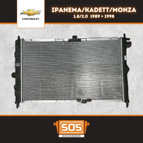 Radiador Chevrolet Ipanema/Kadett/Monza (Sem Ar) 1989/1998
