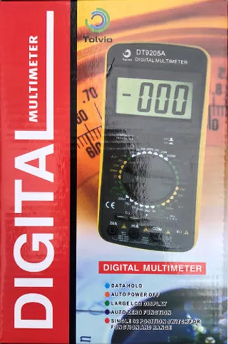 Multímetro Digital Profissional Bateria Capacímetro DT9205A Tolvia Novo na Caixa