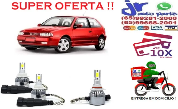 Ultra LED(Milha)Volkswagen Gol G2 6000K 12V 24V