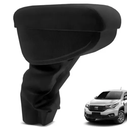 Apoio de Braço Fiat Argo / Cronos - Preto C/ Linha Prata - N200712