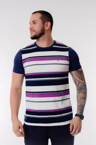 Gola Careca Masculina Listrada 