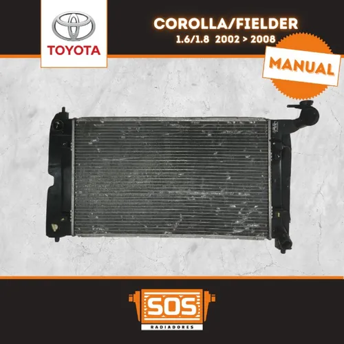 Radiador Toyota Corolla/Fielder 2002/2008