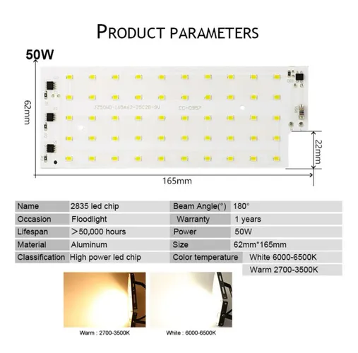 Luminária placa LED 50watts Branco frio 220voltz SMD2835 alto brilho,lumens,top