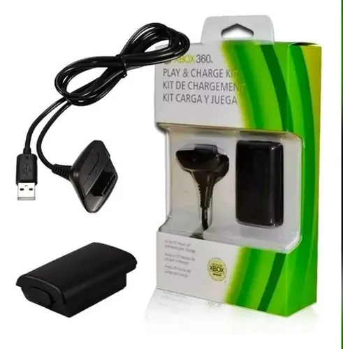 Bateria Para Xbox 360 Com Cabo