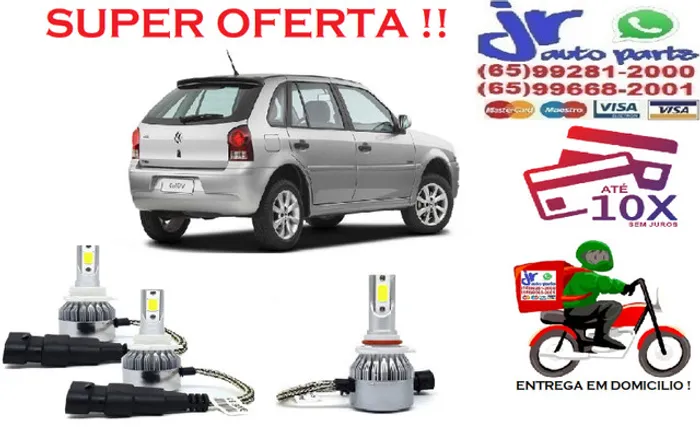 Ultra LED(Milha)Volkswagen Gol G4 6000K 12V 24V