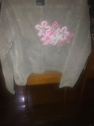 Jaqueta De Veludo Bordada - Marca Dimpu's - Tamanho P