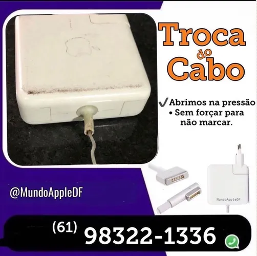 Serviço de substituição do Cabo Carregador fonte MacBook Air pro retina