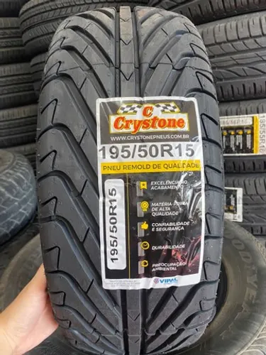 02 pneus Crystone 195/50/15 (montagem grátis)
