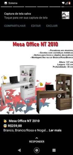 Sala escritório mesa office escrivaninha