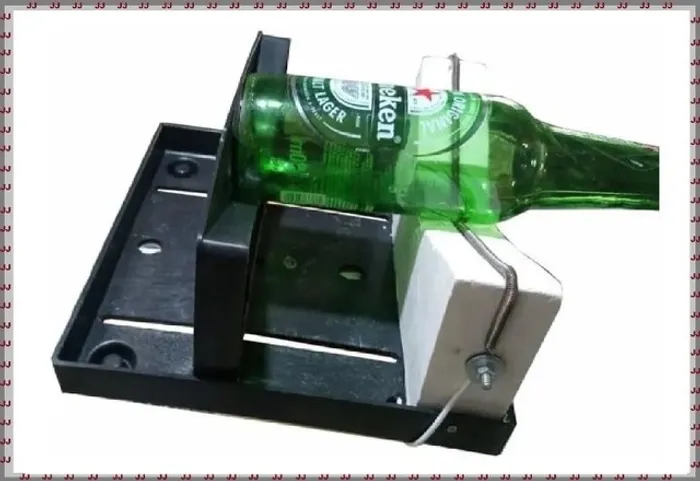 Máquina elétrica para cortar garrafas de vidros 110 volts + 2 resistências de brinde