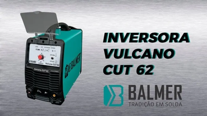 Inversora Plasma Vulcano Cut 62 220V Balmer Trifásica c/ Tocha 