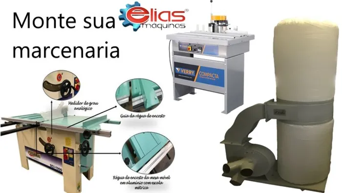 Kit Marcenaria : Esquadrejadeira , coladeira, coletor de po