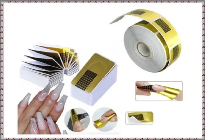 500 moldes para unhas de gel, acrigel ou porcelanas