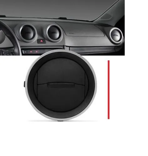 Difusor de Ar Painel Gol G5 G6 Saveiro Robust G7 voyage Preto (aro) prata botão preto dsds