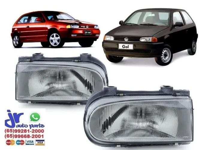 Par Farol Gol G2 1995 1996 1997 1998 1999 Foco Simples