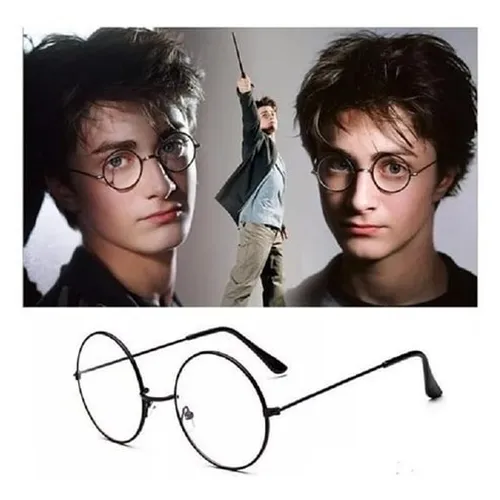 Óculos Redondos do Harry Potter Vintage Lente Transparente Descanso Armação