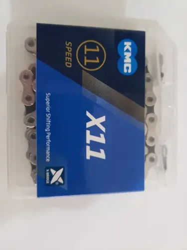 Corrente Kmc X11 Silver Black 11v. 118 elos Mtb/speed