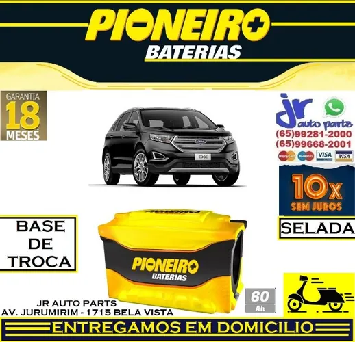 Bateria Pioneiro 60Ah Ford Edge 12v  