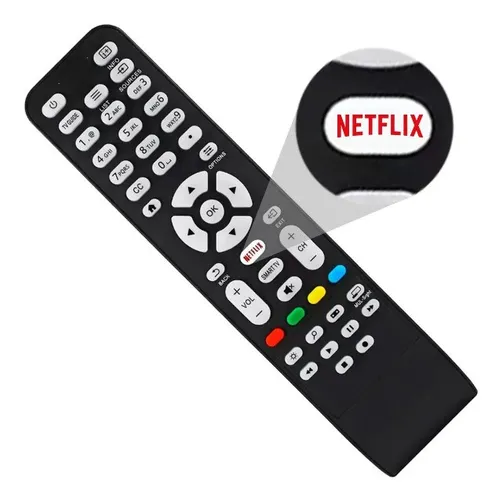 Controle Para Tv Led Aoc Com Botão Smart Netflix LE-7463