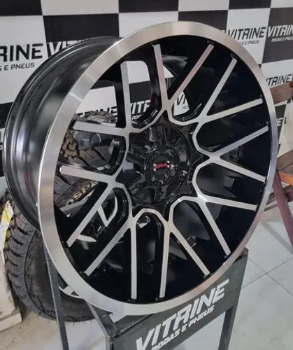 Rodas Gisa Aro 20" 20x10 ET -25 6x139 Troller Triton Toyota Hilux Ranger S10
