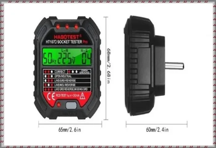 Testador de tomadas elétricas Habotest Socket Tester
