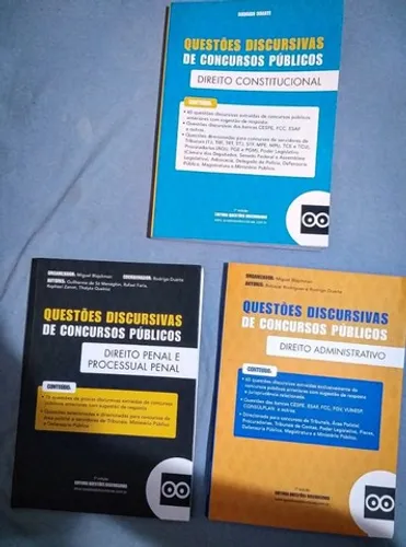 Livros de Questões discursivas para concursos públicos