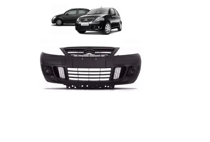 Capa Parachoque Dianteiro Citroen C3 Com Grade 2008 a 2012 