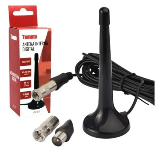 Antena Digital Interna Uhf Hdtv Tomate De Alta performance 3.5 Dbi Produto Novo na Caixa