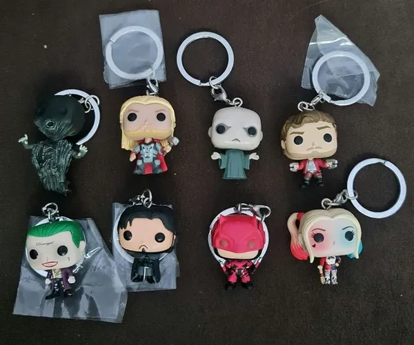 Kit chaveiros funko pop