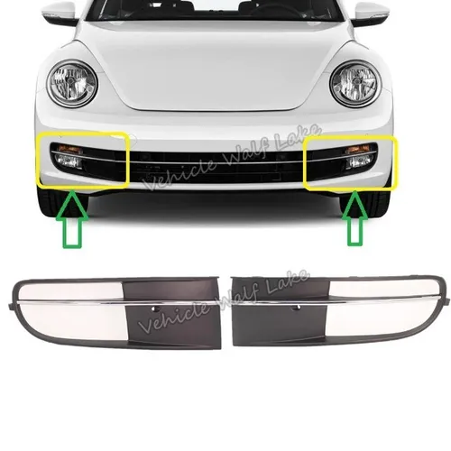 Par Grade Farol de Milha Volkswagen Fusca 2013 2014 2015 2016