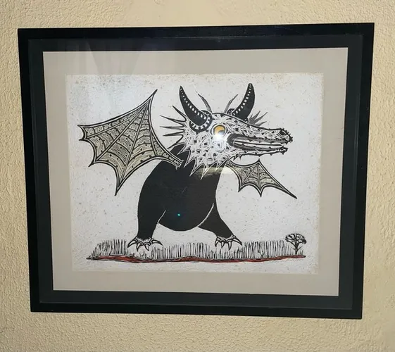 Quadro Bicho Alado;