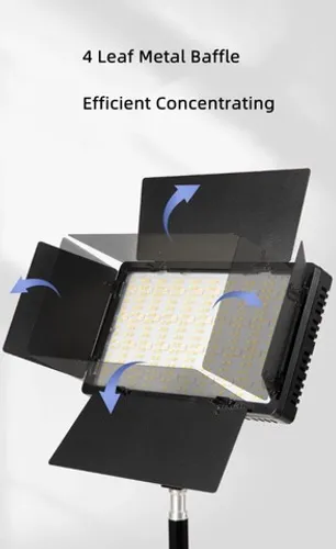 Painel Iluminador U800+ Com Rgb 728 Leds com 50 Watts Dupla Cor + Rgb 5160 Lumens + Fonte