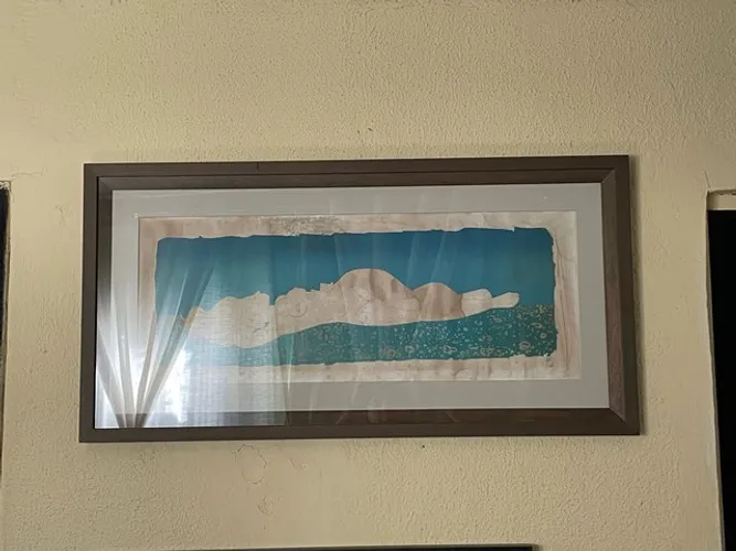 OBRA: QUADRO MULHER DESNUDA DEITADA FLORIANO T
