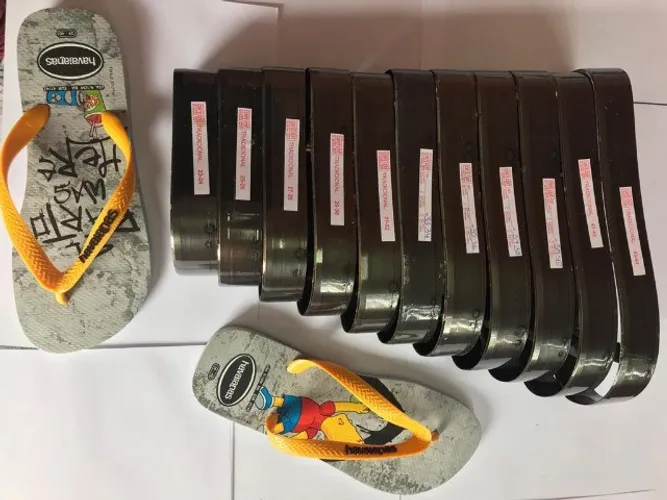 Faca pra cortar chinelo , kit com 11 faca 23,24 até 43,44 tradicional