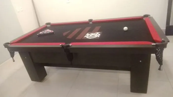 Mesa de Sinuca Personalizada Flamengo 2,30 x 1,30