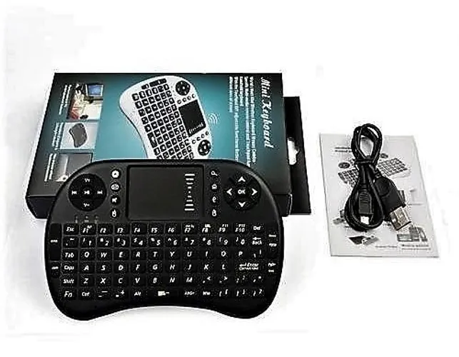 Mini Teclado Air Mouse Touch Sem Fio Tv Box Wireless Com Luz Noturna Novo na Caixa