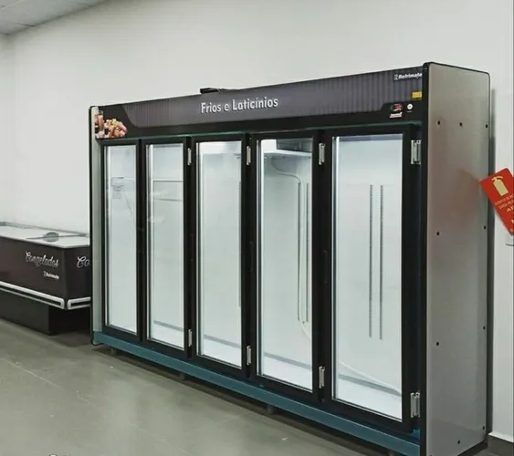 Expositor refrigerado 5 portas pronta entrega
