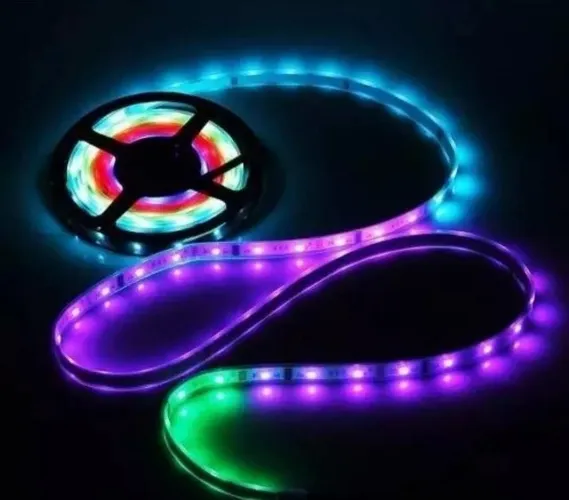 Fita Led Rgb Digital com Efeitos Automatico + Fonte 12v