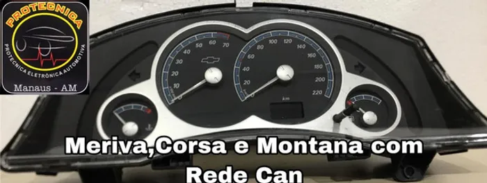 Painel de Instrumentos Chevrolet Meriva, Montana e Corsa com garantia e base troca