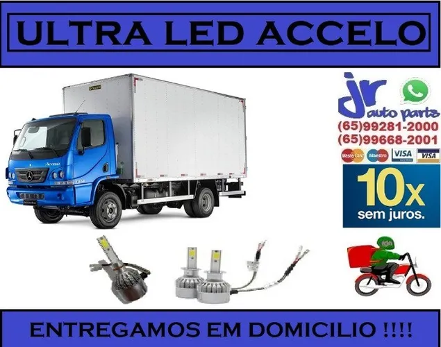Lampada Ultra LED (Milha) Accelo 6000K 12V 24V